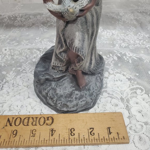 Native American Maiden with dove Hand Painted - Picture 11 of 11